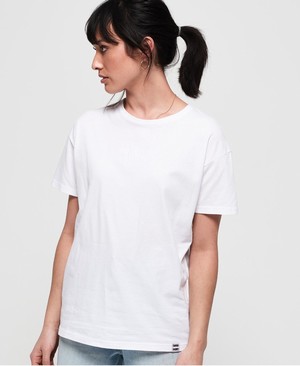 Superdry Minimal Logo Tonal Oversized Portland Női Pólók Fehér | NBOFG1283